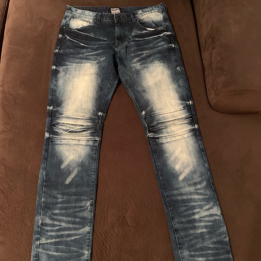 DARK BLUE VINTAGE JEANS SZ36/32 slim fit skinny
